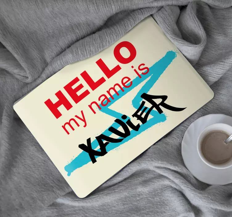 Numele meu este card graffiti skinuri pentru laptop - TenStickers