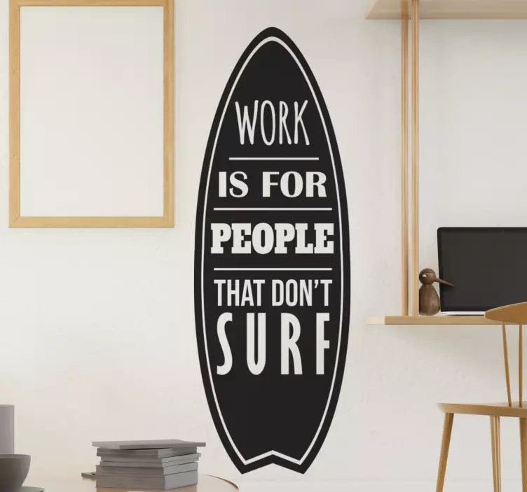 Autocolant de perete de surf pentru surferi - TenStickers