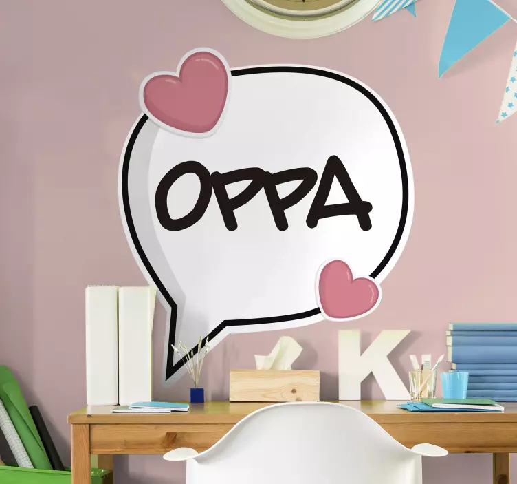 Autocolant de perete de muzică oppa kpop - TenStickers