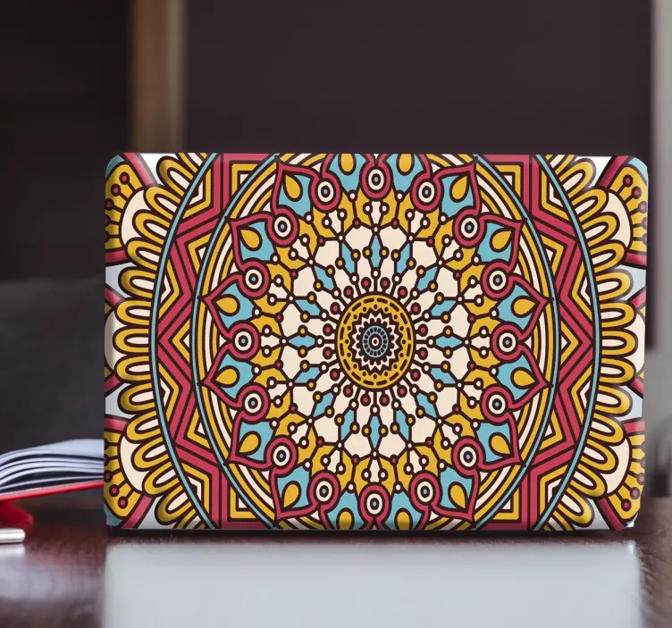 Oriental model decal laptop - TenStickers