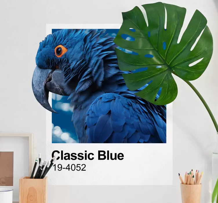 Autocolant de perete clasic albastru pantone - TenStickers