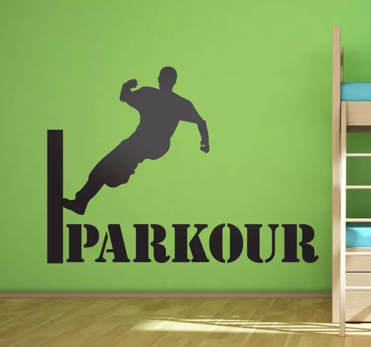 Parkour wall sticker - TenStickers