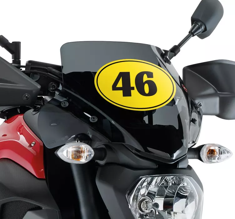 Personalizate numere de motociclete numere - TenStickers