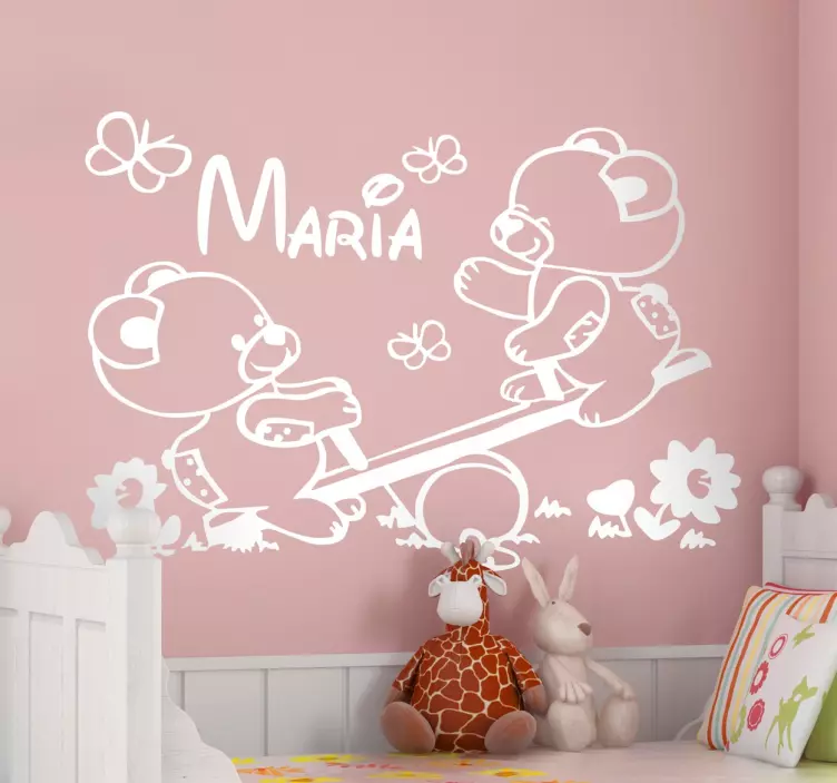 Personalizate ursuleți de pluș în sticker autocolant - TenStickers