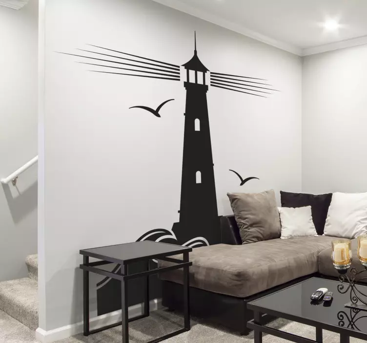 Marinar far cu pescăruș decalaj nautic - TenStickers