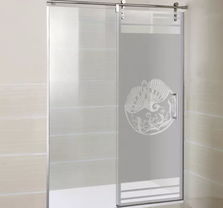 Autocolant fereastră de duș cu ferestre - TenStickers