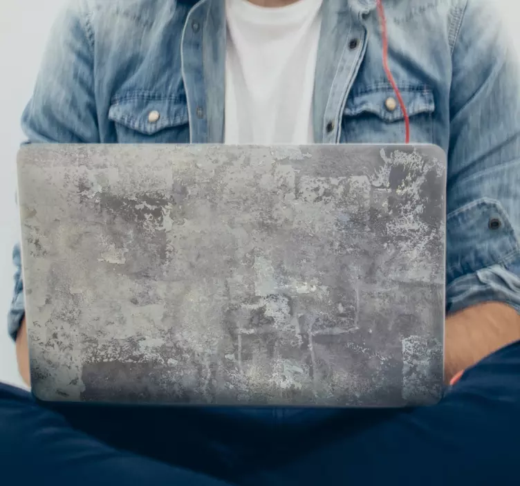Autocolant de laptop cu imitație de piatră rustică - TenStickers