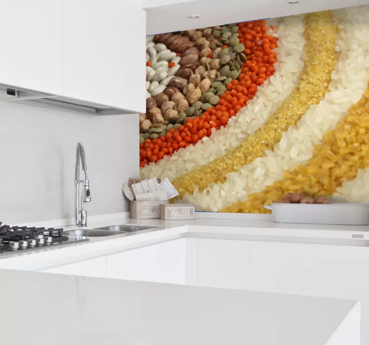 Pictură murală cu fasole de orez și linte - TenStickers
