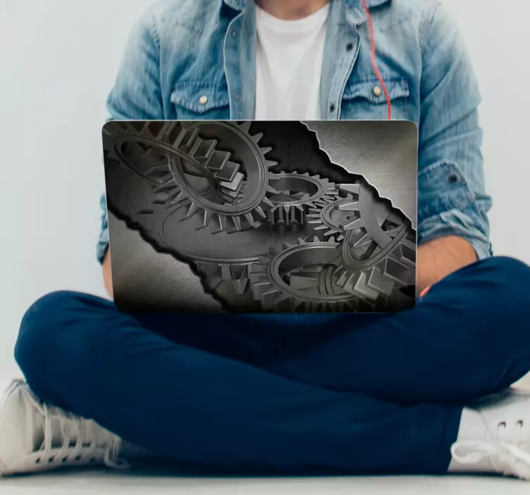 Autocolant pentru laptop în stil industrial - TenStickers