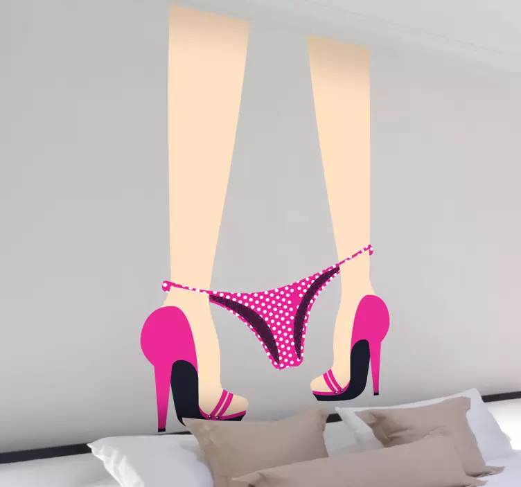 Pierzând autocolantul erotic de lenjerie - TenStickers