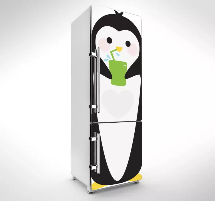 Pinguin frigider autocolant - TenStickers