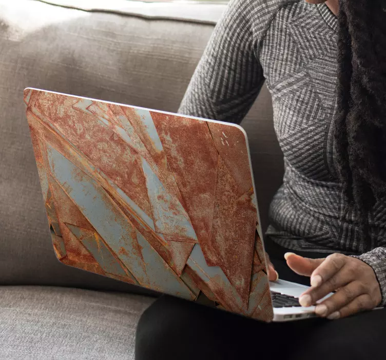 Placi de fier textura piese laptop - TenStickers