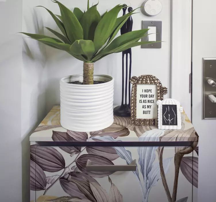 Autocolant pentru mobilier plante tropicale xxl - TenStickers