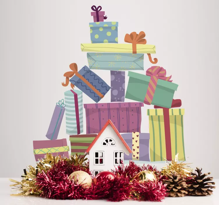 Prezent autocolant de perete de munte - TenStickers