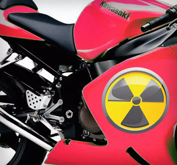 Radioactive autocolant - TenStickers