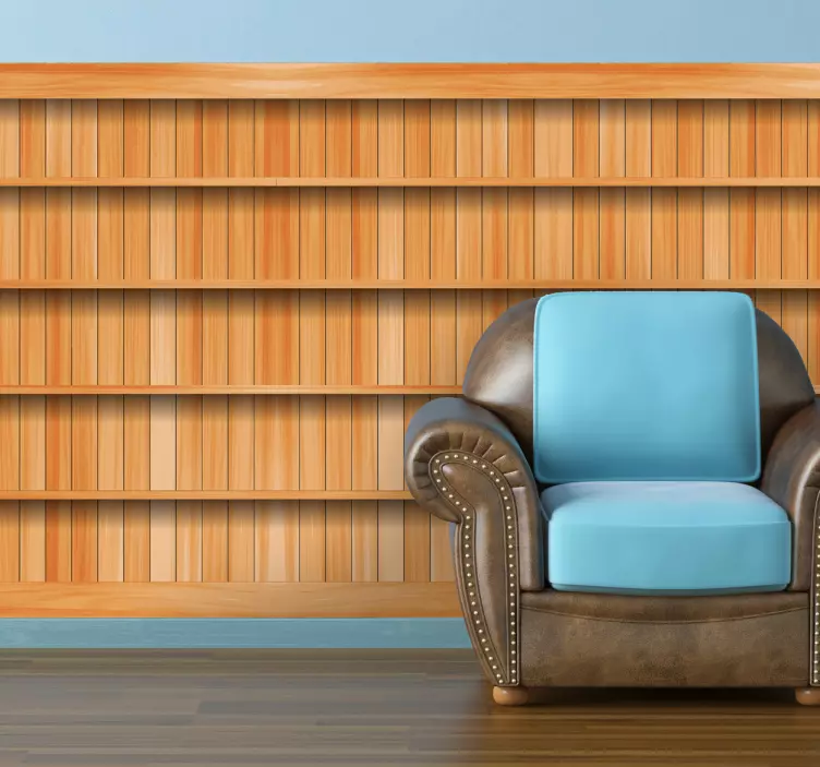 Rafturi din lemn autocolant din foi de vinil - TenStickers