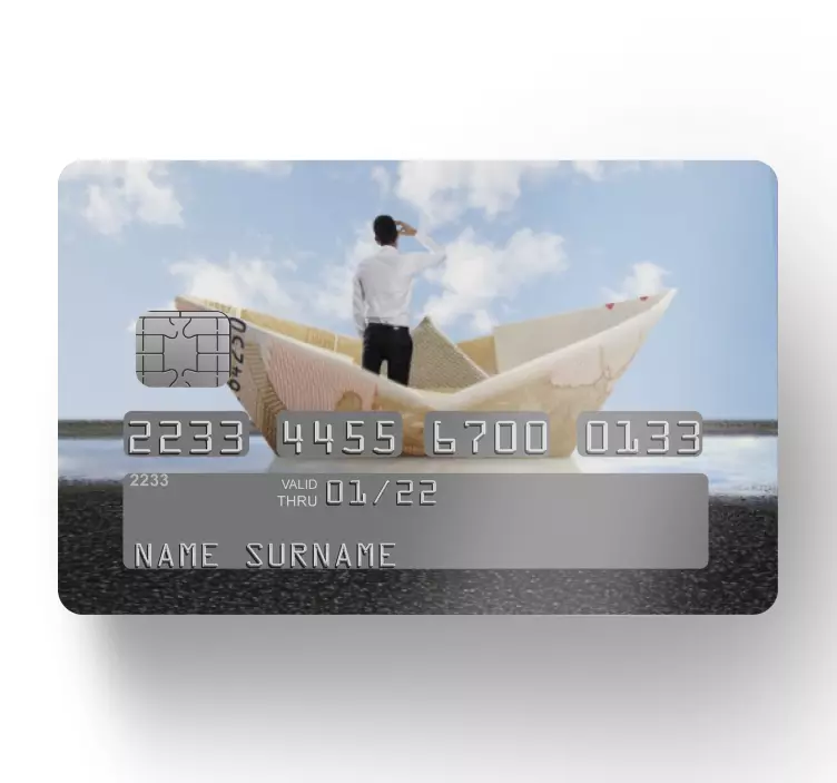 Decalaj carte de credit om de afaceri retrovizoare - TenStickers