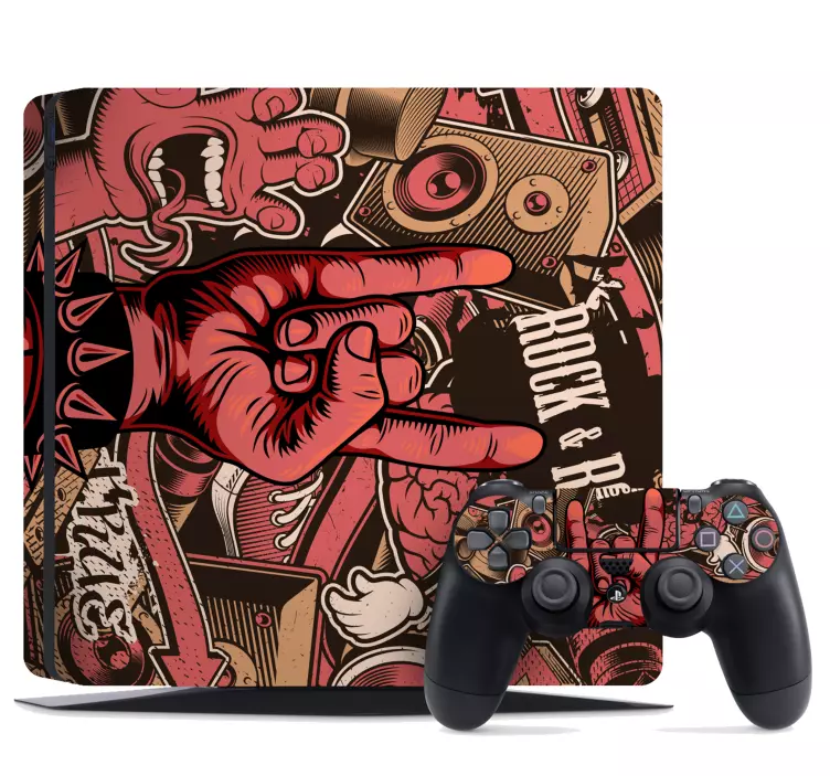 Sticker pentru graffiti rock ps4 - TenStickers
