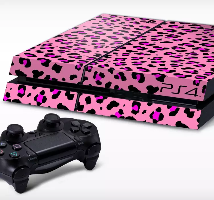 Roz animație playstation 4 piele - TenStickers