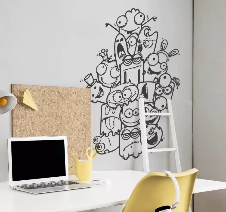 Scary monștri copii autocolant - TenStickers