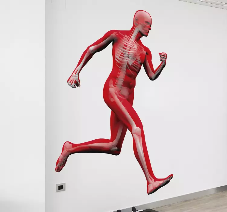 Scheletul care rulează pe perete - TenStickers