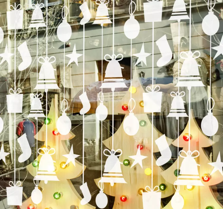 șosete de crăciun autocolant de crăciun - TenStickers