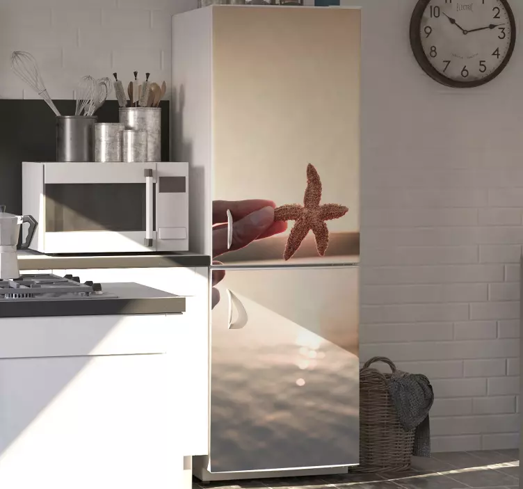 Stea de mare apus de soare frigider - TenStickers