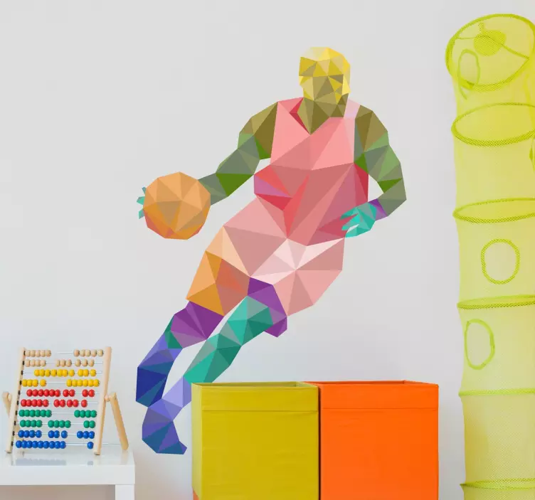 Sticker baschet origami - TenStickers