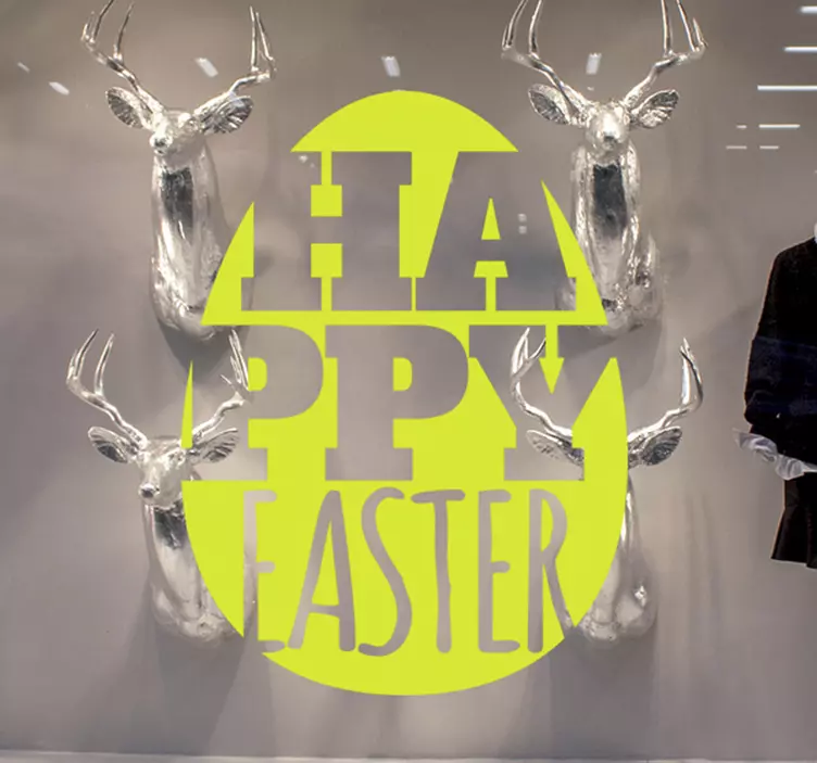 Sticker de afaceri fericit de paște - TenStickers