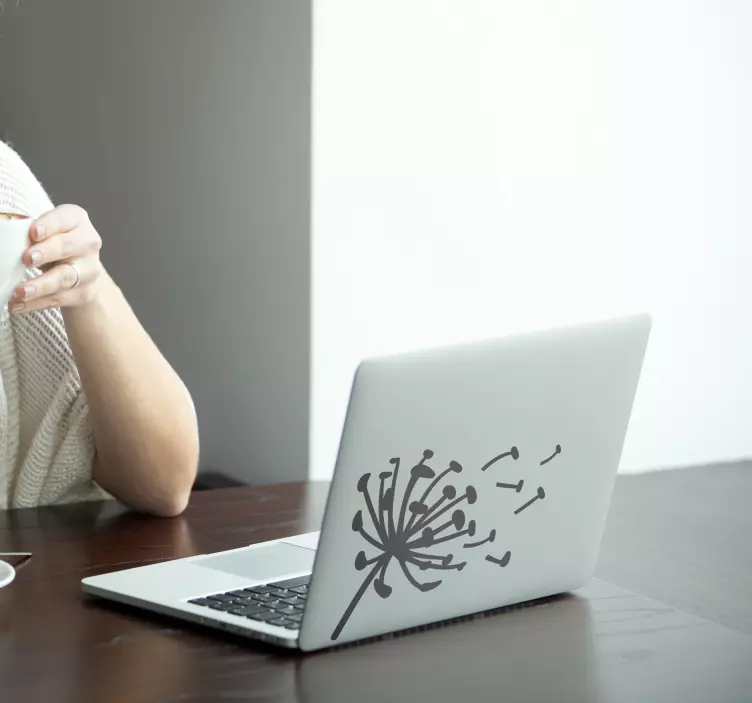 Sticker de laptop pentru papadie - TenStickers