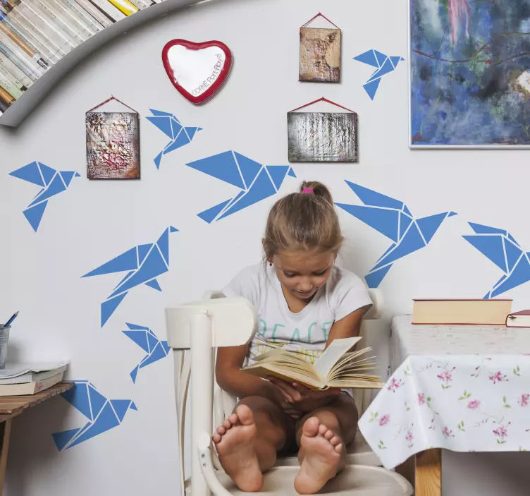 Sticker de perete origami - TenStickers