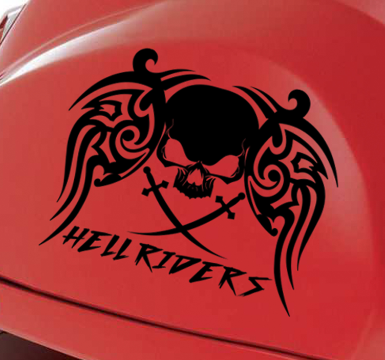 Sticker pentru motociclete hellriders - TenStickers
