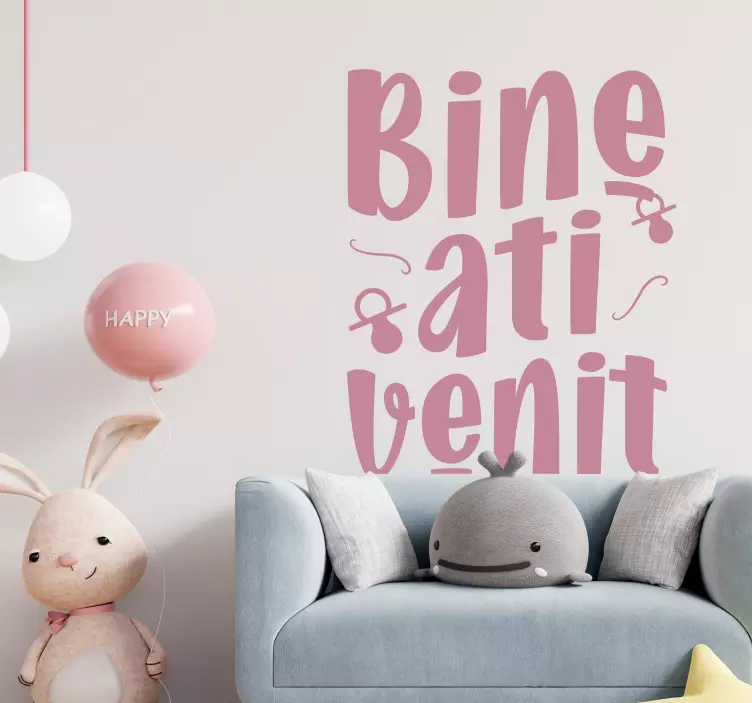 Sticker pereti Bine ati venit - TenStickers