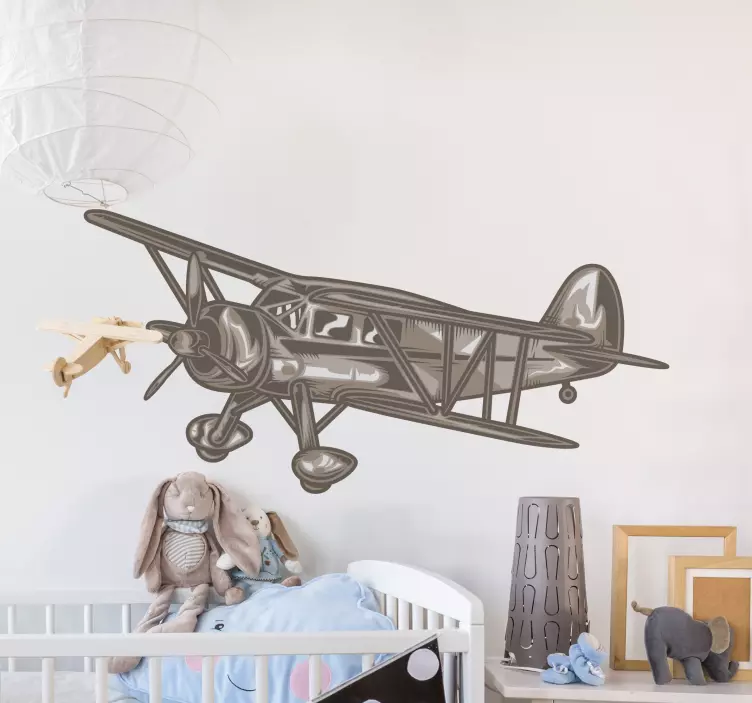 Stickere locuri design de aeronave de epocă - TenStickers