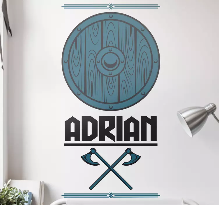 Stickere locuri embleme personalizate cu scut - TenStickers