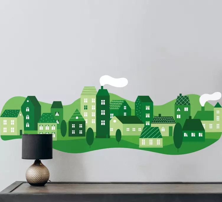 Stickere locuri sat verde fermecător - TenStickers