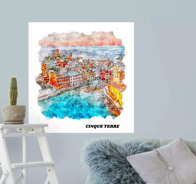 Stickere locuri vedere la cinque terre - TenStickers