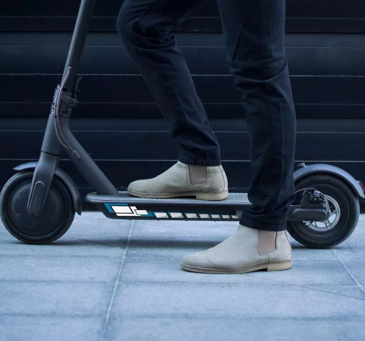 Pături cu pereți pătrați patinete pătrat - TenStickers