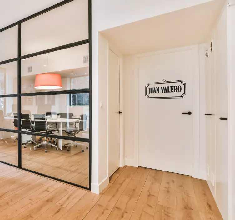 Autocolante uşi etichetă numeEtichetă nume - TenStickers