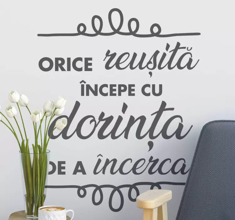 Succes fraza perete decor decor de perete - TenStickers