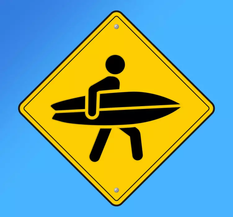 Surfer semn autocolant de perete - TenStickers