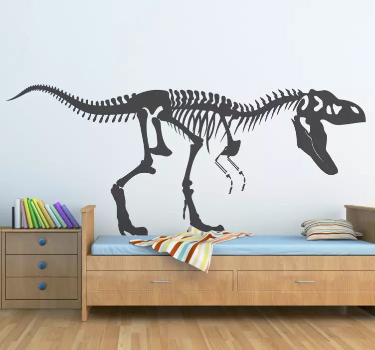 T-rex autocolant de schelet - TenStickers