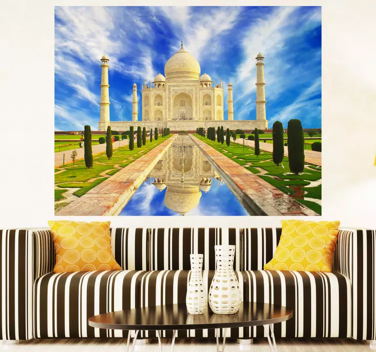 Taj mahal mural mural - TenStickers