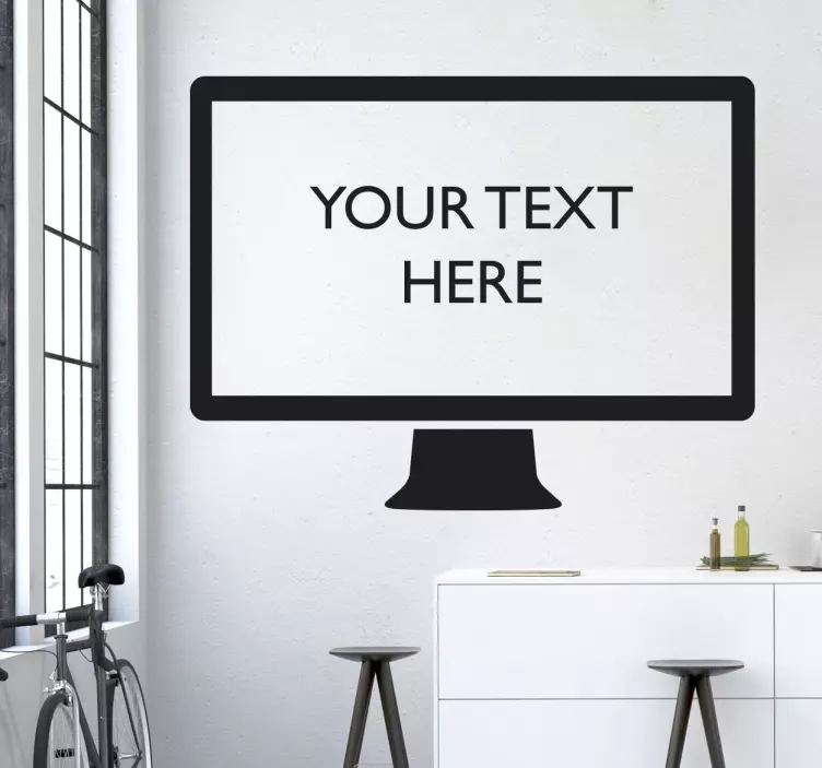 Computer personalizat ecran computer sticker text decal - TenStickers