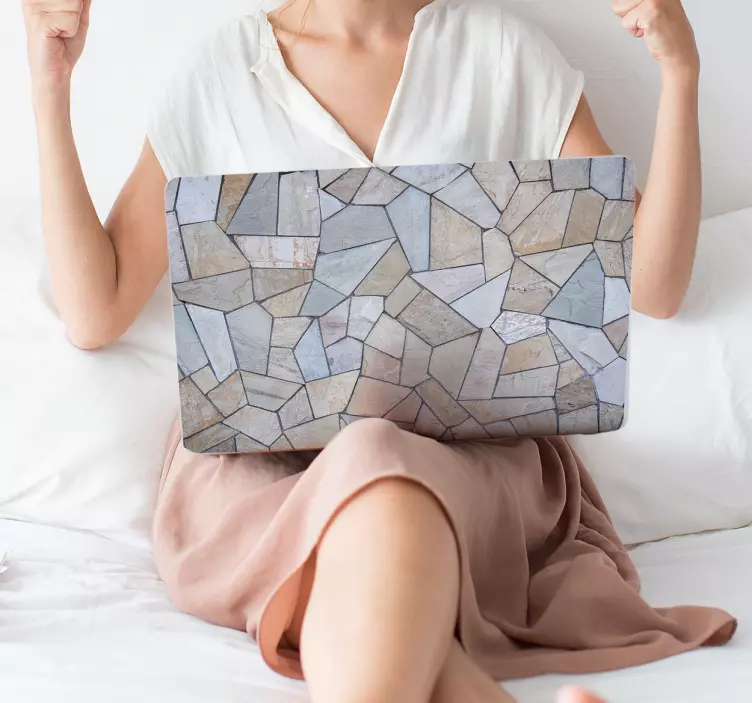 Autocolant pentru laptop de marmură - TenStickers