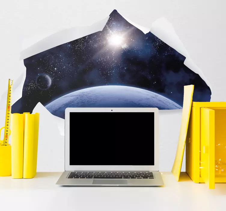 Autocolant de podea univers 3d - TenStickers