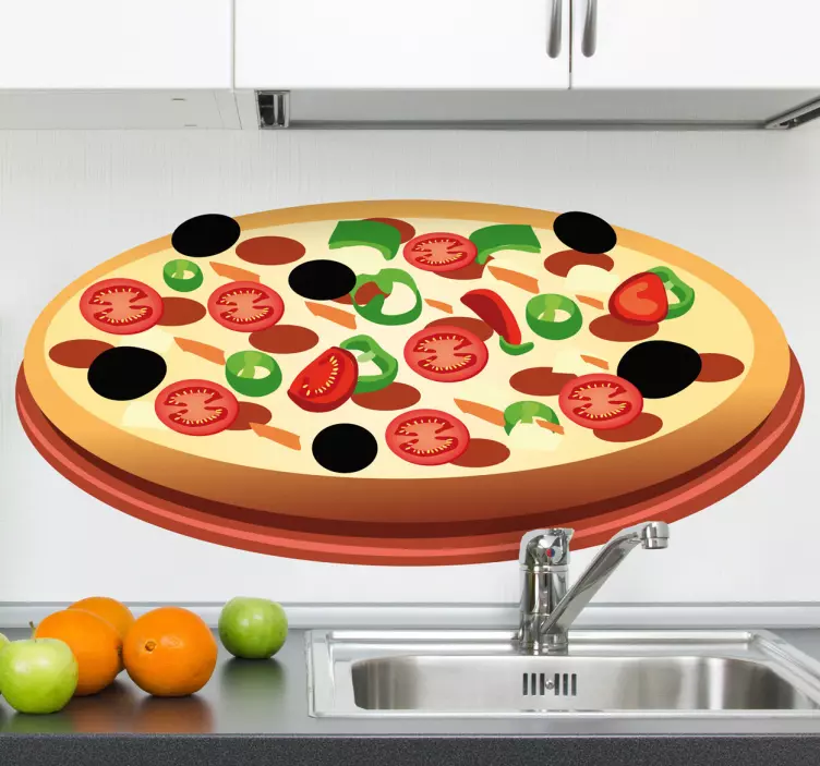 Tomatee pizza perete decal - TenStickers