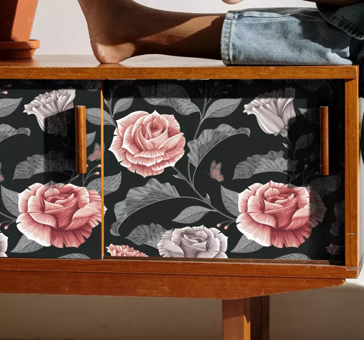 Trandafir sticker laptop model - TenStickers