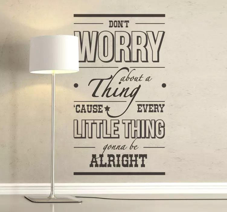 Trei mici păsări bob marley sticker - TenStickers