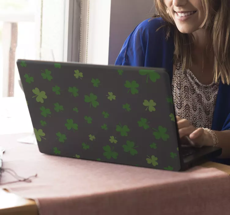 Trifoi de selecție laptop sticker - TenStickers